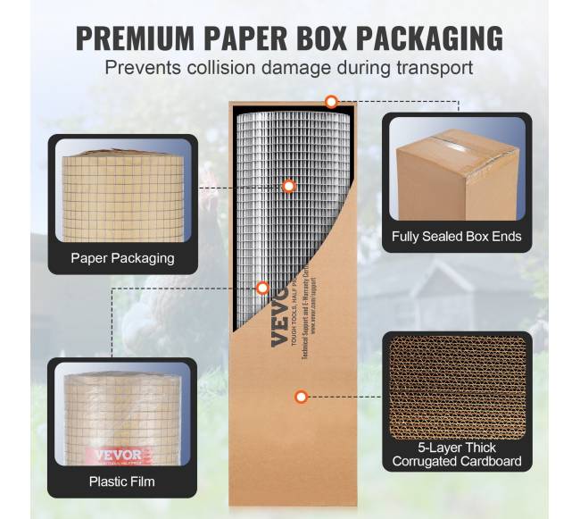 Cinkuota vielinė tvora, 12 colio 24x50 pėd.5