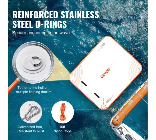 Pripučiama plūduriuojanti platforma 1.82 x 1.52 m3