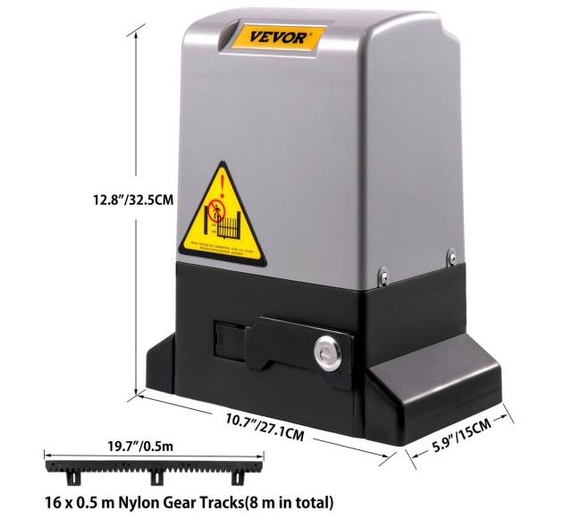 Automatinis slankiojamas kiemo vartų atidarytuvas7
