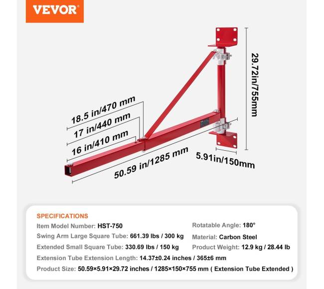Elektrinis kėlimo laikiklis su svyrančia rankena6