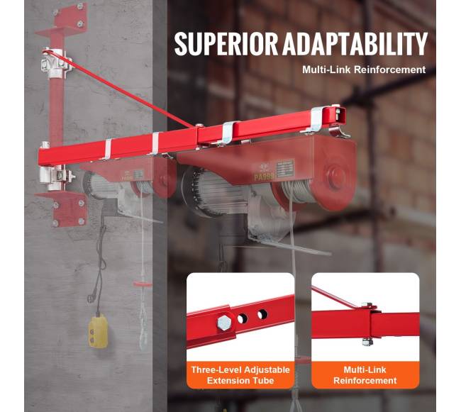 Elektrinio keltuvo laikiklis, maksimali apkrova 600 kg4