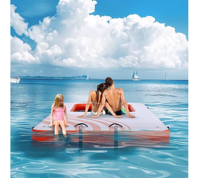 Pripučiama plaukiojanti platforma su tramplynu7