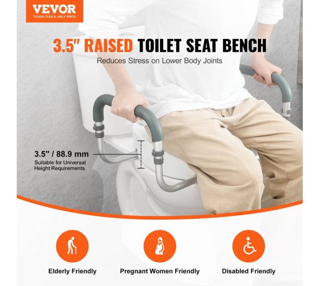 Tualeto pakelta sėdynė su ranktūriais1