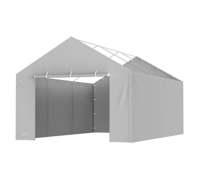 Automobilinė pastogė 12 x 6 m pilka0