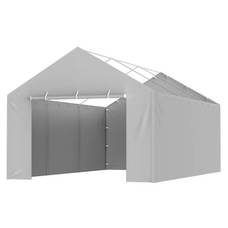 Automobilinė pastogė 12 x 6 m pilka0