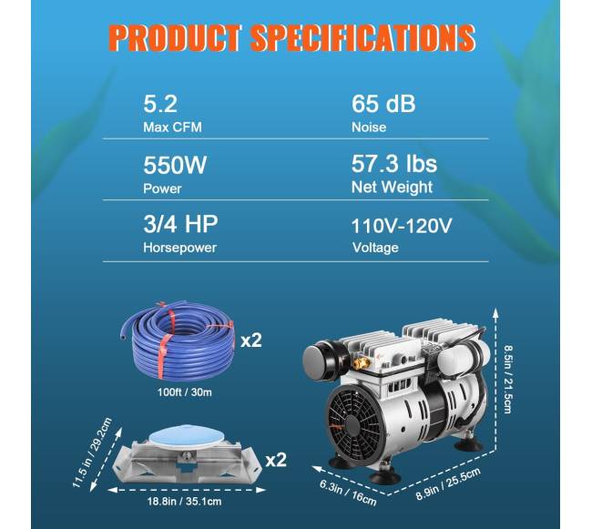 Pondų aeratorius 34 AG aeracijos rinkinys6