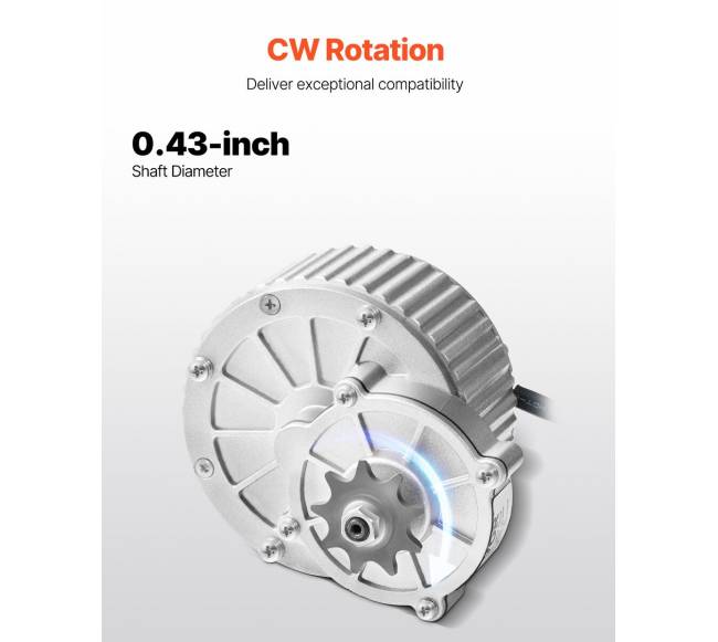 450 W elektrinis variklio rinkinys 36 V 3000 aps.min.2