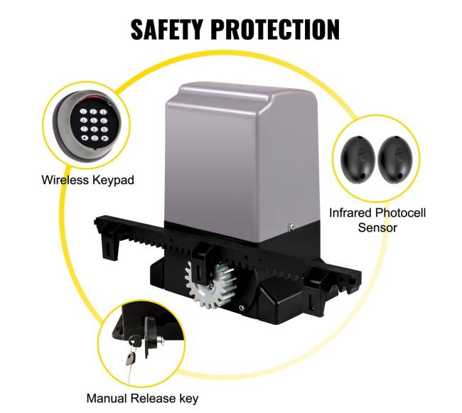Automatinis stumdomų vartų variklis 1800 kg5