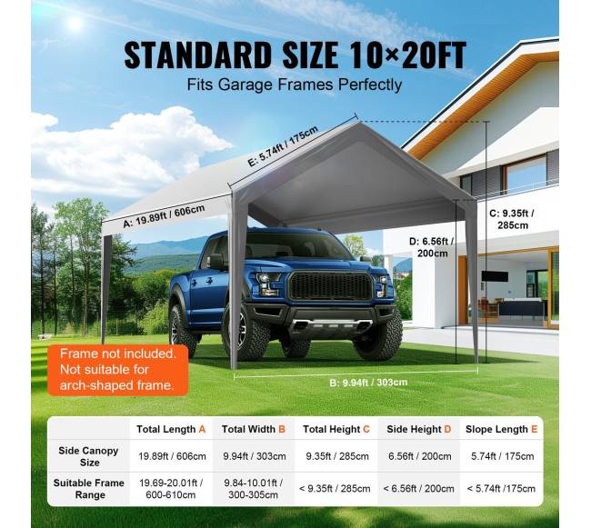 Automobilio pavėsinės keitinė uždanga 6100 x 3040 mm3