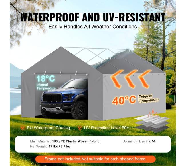 Automobilio stoginės keitimo sienelė 4 x 6 m2