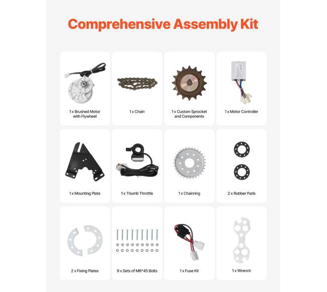 450 W elektrinis variklio rinkinys 36 V 3000 aps.min.4