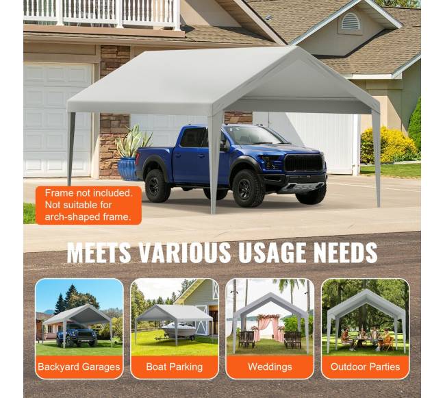 Automobilinis stogelis 12 x 20 ft, tik tentas6