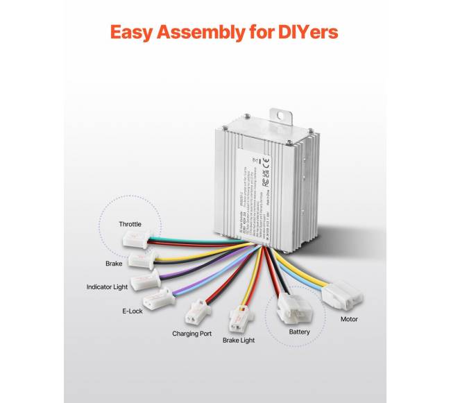 450 W elektrinis variklio rinkinys 36 V 3000 aps.min.5