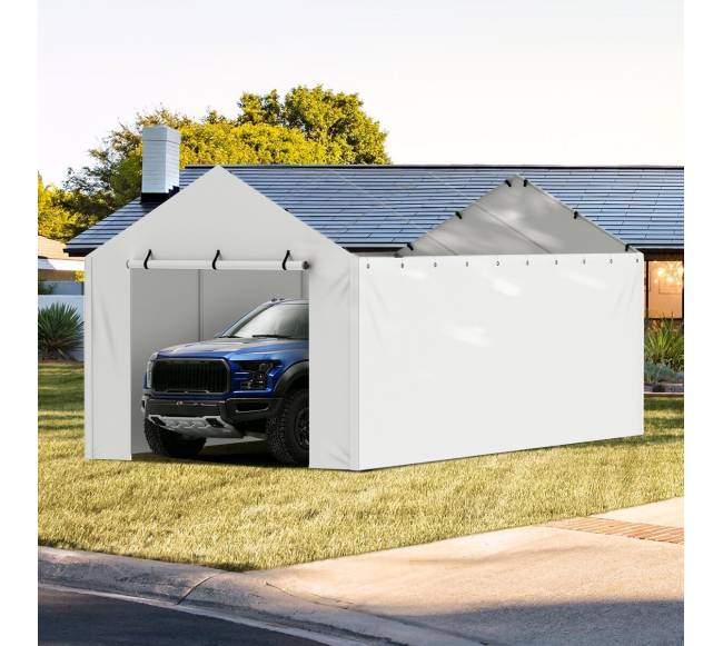 Automobilio pastogės uždangalo sienelė 3 x 6 m7