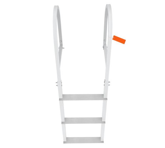 Aliuminės kopėčios laivų prieplaukai, 3 laipteliai0