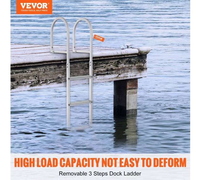 Aliuminės kopėčios laivų prieplaukai, 3 laipteliai1