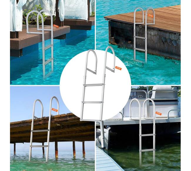 Aliuminės kopėčios laivų prieplaukai, 3 laipteliai5