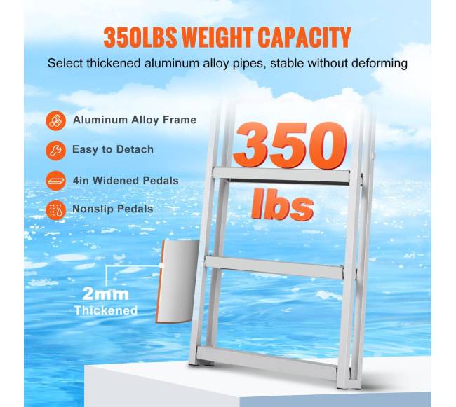 Reguliuojamas aliuminis laipto avataras 5 pakopų3