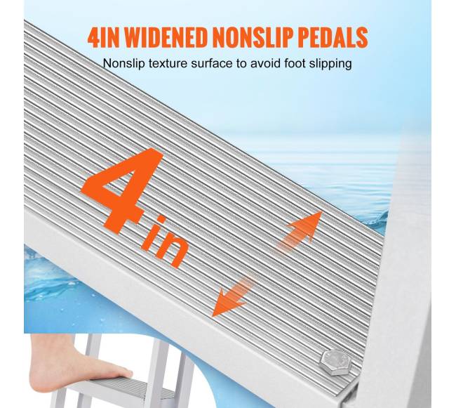 Reguliuojamas aliuminis laipto avataras 5 pakopų4