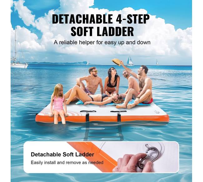 Pripučiama plūduriuojanti platforma 2,43 x 1,52 m4