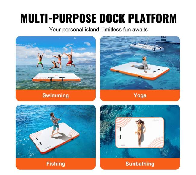 Pripučiama plūduriuojanti platforma 2,43 x 1,52 m5