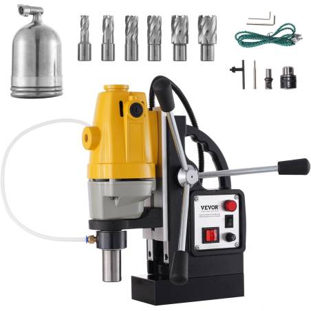 1100 W magnetinė gręžimo staklės su HSS priemonėmis0
