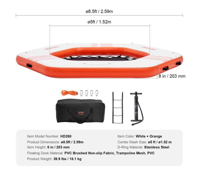 Pripučiama plaukiojanti platforma su batutu6