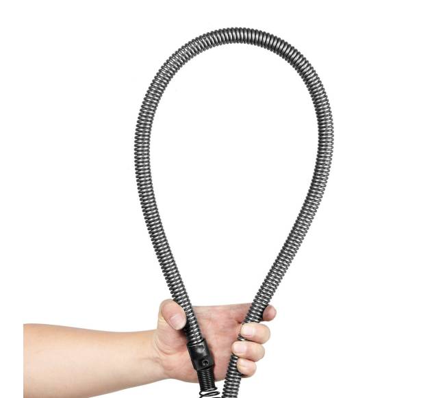 Kanalizacijos valymo kabelis 30.48 m su 4 pjovikliais0