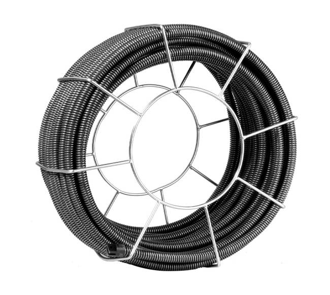 Kanalizacijos valymo kabelis 30.48 m su 4 pjovikliais10