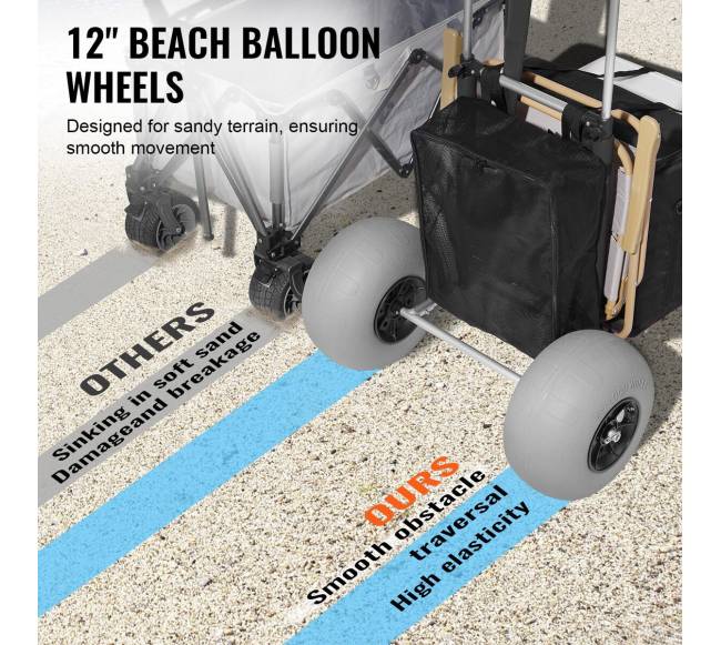 Paplūdimio vežimėlis su dideliais ratais smėliui2