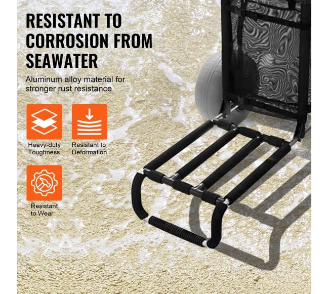 Paplūdimio vežimėlis su dideliais ratais smėliui4