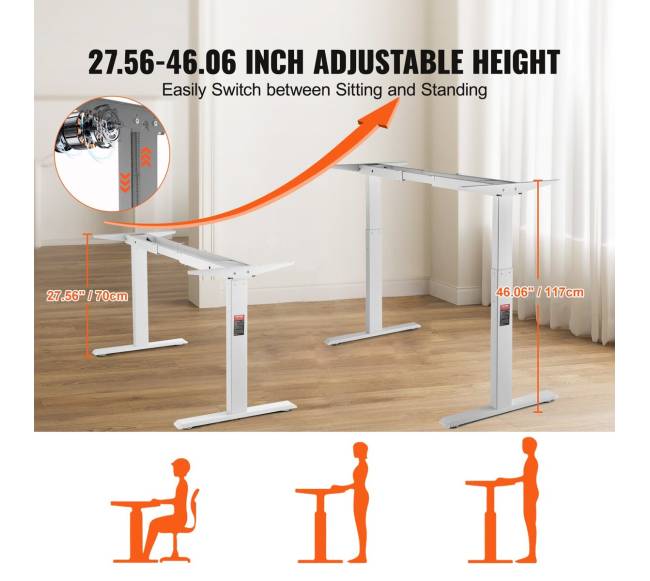 Elektrinis dviejų variklių stalo rėmas3