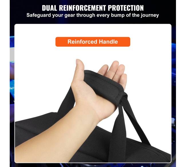 Paminkštinta DJ maišelė su 1200D Oksfordo audiniu3