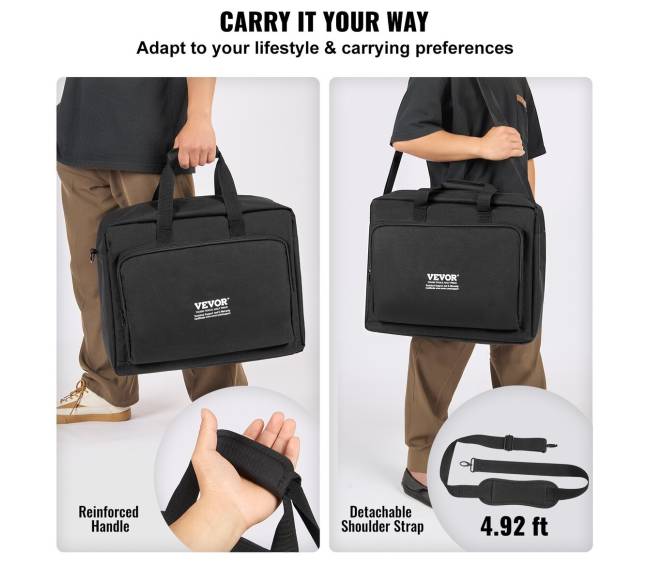 Paminkštinta DJ maišelė su 1200D Oksfordo audiniu4