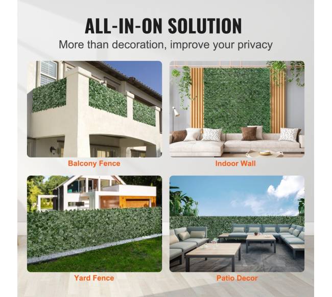 Dirbtinis gyvatvorės ekranas, 183 cm x 244 cm5