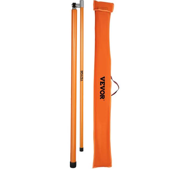 Aukščio matavimo lazda, 6 m stiklo pluošto0