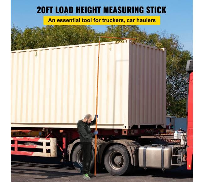 Aukščio matavimo lazda, 6 m stiklo pluošto1