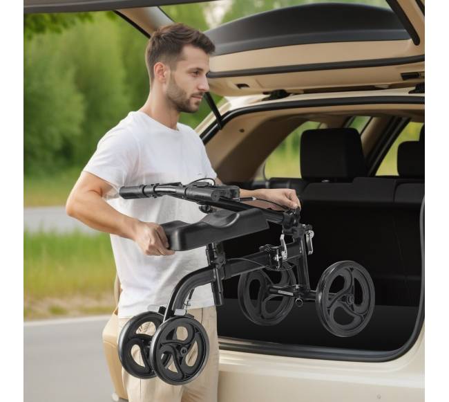 Sulankstomas kelio paspirtukas su reguliuojamu vairu7