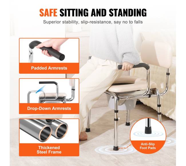 Kėdė su nuleidžiamais porankiais2