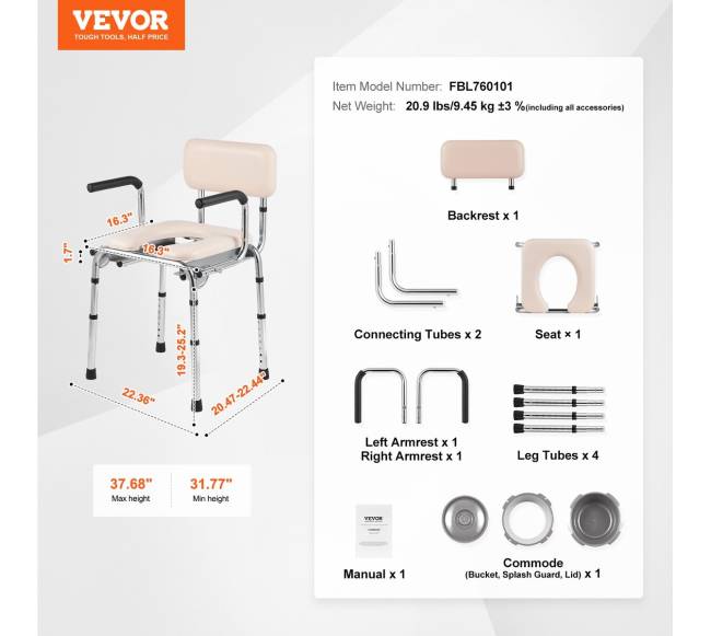 Kėdė su nuleidžiamais porankiais6