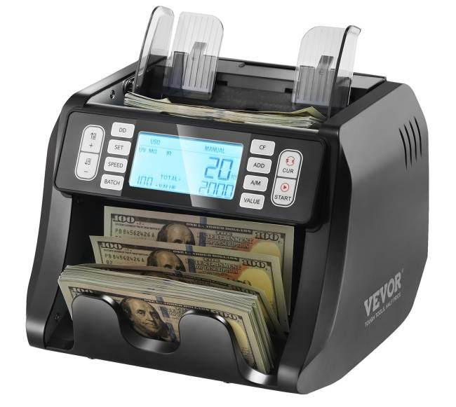 Banknotų skaičiavimo aparatas su padirbinių aptikimu9