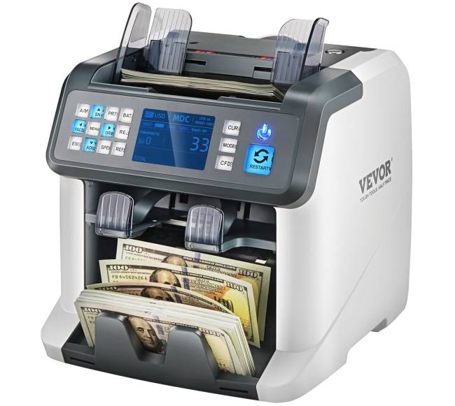 Banknotų skaičiuoklė su 2CIS SN UV IR MG DD9