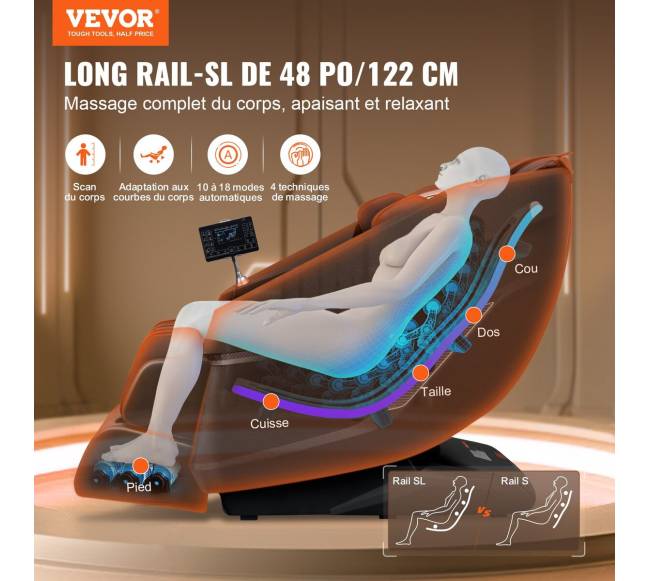 Viso kūno masažo kėdė su SL bėgiu1