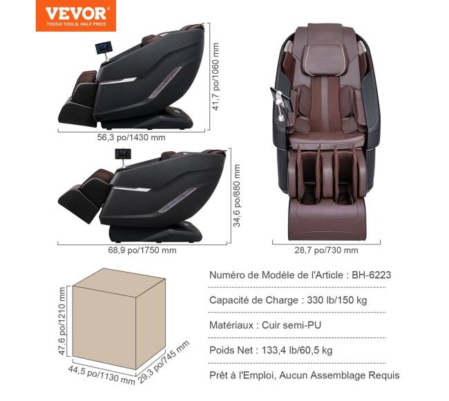 Viso kūno masažo kėdė su SL bėgiu6