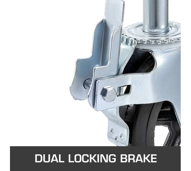 4 dalių 20 cm guminiai sukamieji ratukai3