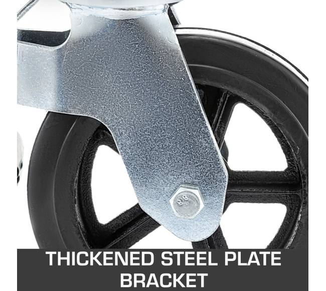 4 dalių 20 cm guminiai sukamieji ratukai5