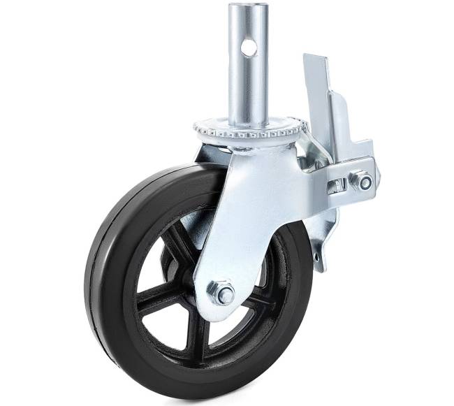 4 dalių 20 cm guminiai sukamieji ratukai9