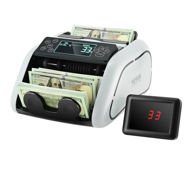 Pinigų skaičiavimo mašina su netikrų pinigų aptikimu0