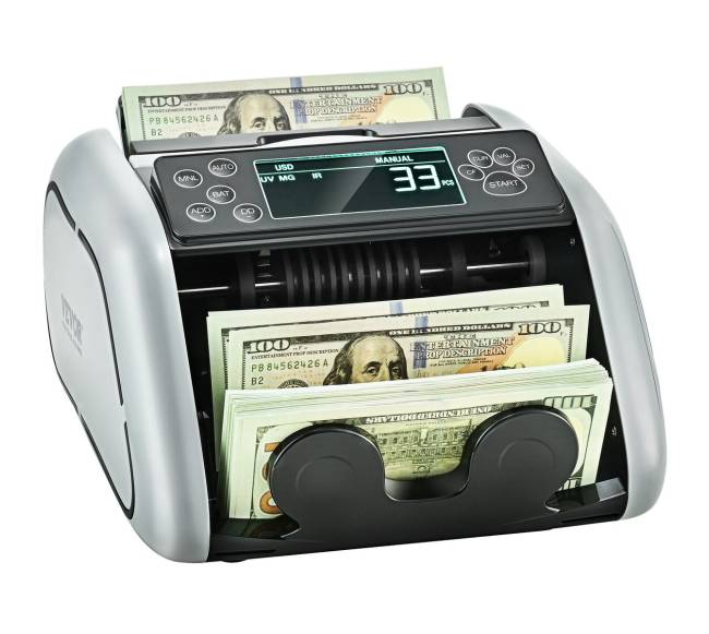 Pinigų skaičiavimo mašina su netikrų pinigų aptikimu8
