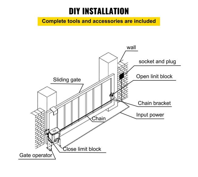 800 kg stumdomų vartų atidarytuvas5